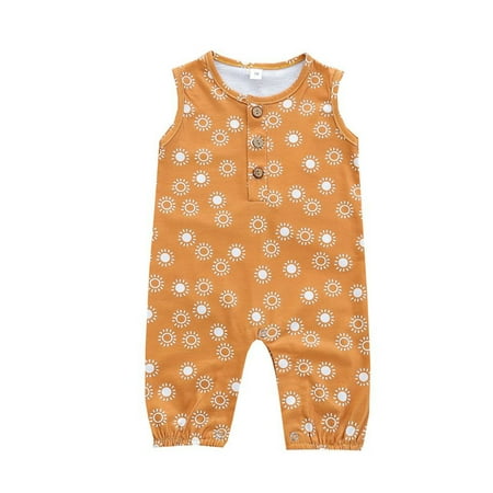 Calsunbaby Unisex Summer Newborn Baby Fashion Casual Romper Sun Print Button Round Neck Sleeveless Jumpsuit
Calsunbaby Unisex Summer Newborn Baby Fashion Casual Romper Sun Print Button Round Neck Sleeveless Jumpsuit
