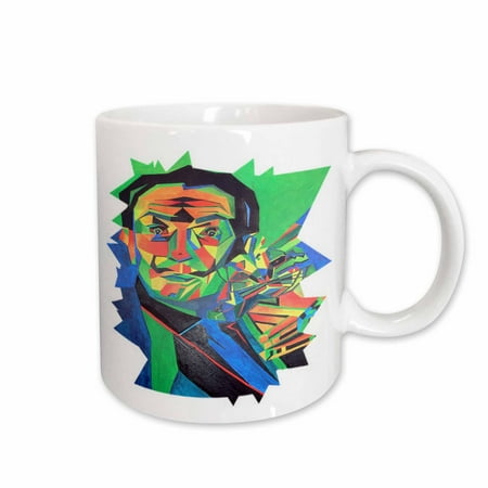 3dRose Portrait Salvador Dali - Ceramic Mug 15oz (mug_28182_2)