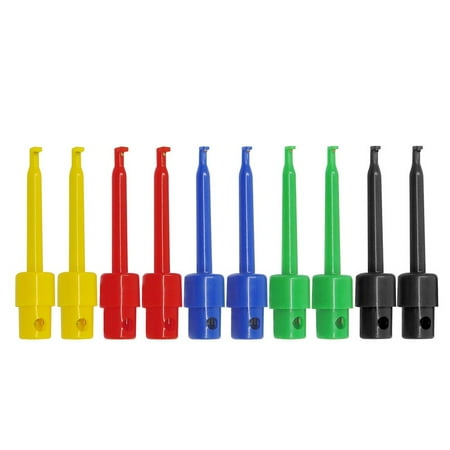 10pcs SMD IC Test Hook Clip Mini Grabber Insulated Copper for DIY Electrical
