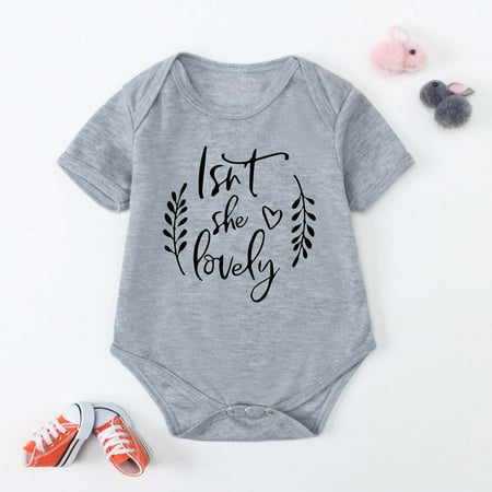 Leutsin Baby Girls Romper Toddler Baby Girls Boys Short-sleeve Print Romper Comfortable Fart Clothes
Leutsin Baby Girls Romper Toddler Baby Girls Boys Short-sleeve Print Romper Comfortable Fart Clothes