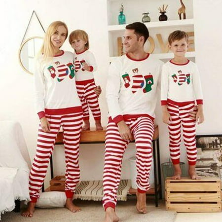 Popvcly Christmas Matching Family Pajamas Women Men Kids Striped Pjs Set Clothes Sleepwear
Popvcly Christmas Matching Family Pajamas Women Men Kids Striped Pjs Set Clothes Sleepwear