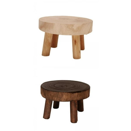 2 Wood Flowerpot Stand Decoration for Balcony Lawn Patio 14x6x9cm 
2 Wood Flowerpot Stand Decoration for Balcony Lawn Patio 14x6x9cm