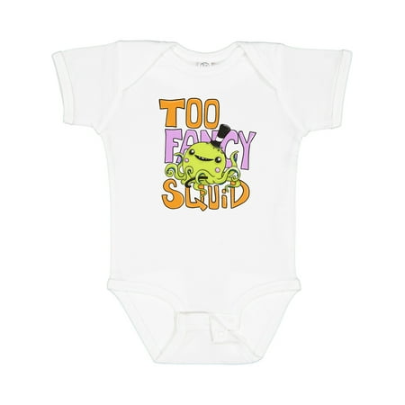 Inktastic Too Fancy Squid Gift Baby Boy or Baby Girl Bodysuit