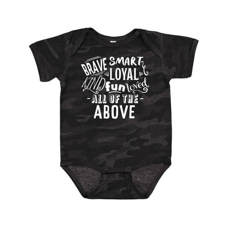 Inktastic Brave Smart Loyal Kind Fun Loved All of the Above Gift Baby Boy or Baby Girl Bodysuit
Inktastic Brave Smart Loyal Kind Fun Loved All of the Above Gift Baby Boy or Baby Girl Bodysuit