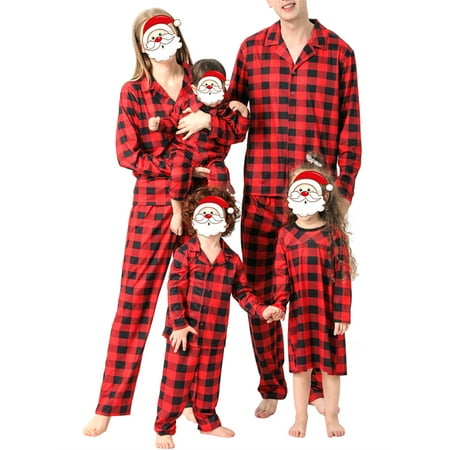 Inevnen Matching Family Christmas Pajamas Set Red Buffalo Plaid Pjs Couples Girls Girls Baby Pet
Inevnen Matching Family Christmas Pajamas Set Red Buffalo Plaid Pjs Couples Girls Girls Baby Pet