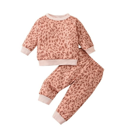 Toddler Girls Outfit Kids Baby Boys Girls Long Sleeve Sweatshirt Tops Leopard Print Pants Trousers Outfit Set 2Pcs
Toddler Girls Outfit Kids Baby Boys Girls Long Sleeve Sweatshirt Tops Leopard Print Pants Trousers Outfit Set 2Pcs