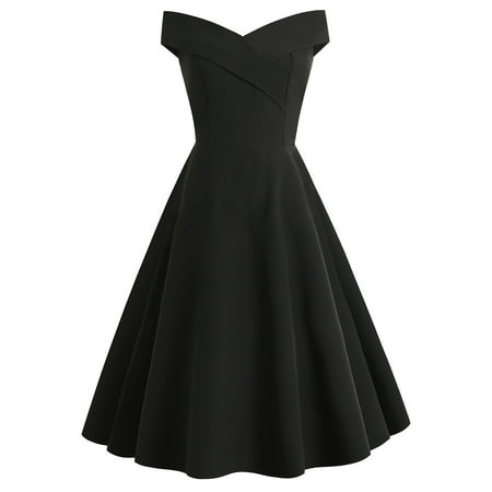 jsaierl Off Shoulder Dress for Women V Neck Vintage Solid Party Swing Dresses for women 2023
jsaierl Off Shoulder Dress for Women V Neck Vintage Solid Party Swing Dresses for women 2023