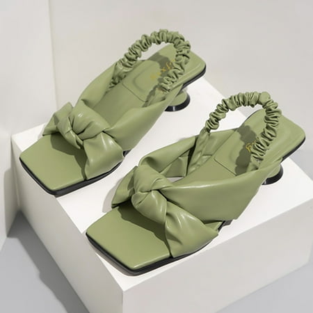 Cathalem Women s Woven High Heel Fashion Crossknot Casual Sandals Sandals Women Wide Width Green 6.5
Cathalem Women s Woven High Heel Fashion Crossknot Casual Sandals Sandals Women Wide Width Green 6.5