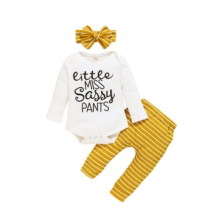 KidPika 3PCS Newborn Kid Baby Girl Clothes Shirt Romper Pants Headband Letter Outfit Set
KidPika 3PCS Newborn Kid Baby Girl Clothes Shirt Romper Pants Headband Letter Outfit Set