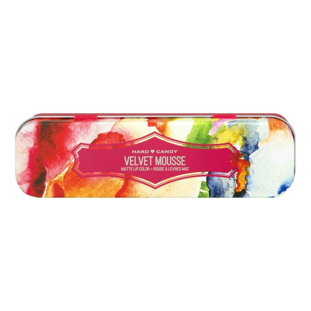 Hard Candy Velvet Mousse Matte Lip Color Tin,1077 Cherry Blossom, 0.23 oz