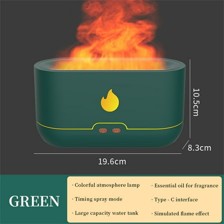 Cool Mist Humidifiers Flame Humidifier Aroma Diffuser Dual-use Home Office Gift Colorful Light
Cool Mist Humidifiers Flame Humidifier Aroma Diffuser Dual-use Home Office Gift Colorful Light