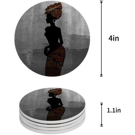 KXMDXA Woman Set of 4 Round Coaster for Drinks Absorbent Ceramic Stone Coasters Cup Mat with Cork Base for Home Kitchen Room Coffee Table Bar Decor
KXMDXA Woman Set of 4 Round Coaster for Drinks Absorbent Ceramic Stone Coasters Cup Mat with Cork Base for Home Kitchen Room Coffee Table Bar Decor