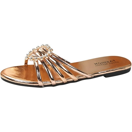 Ladies Summer Bohemian Style Solid Color Leather Heart Diamond Open Toe Flat Fashion Slippers Slippers Womens Slip on
Ladies Summer Bohemian Style Solid Color Leather Heart Diamond Open Toe Flat Fashion Slippers Slippers Womens Slip on