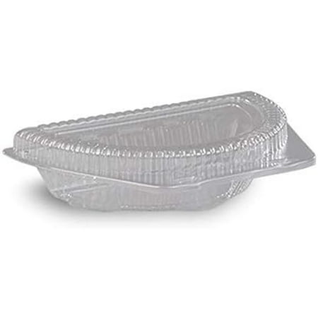 TYAPCS LBN-9000 9 Clear Plastic Half Pie Container with Shallow Locking Hinged Lid | 250 Count
TYAPCS LBN-9000 9 Clear Plastic Half Pie Container with Shallow Locking Hinged Lid | 250 Count
