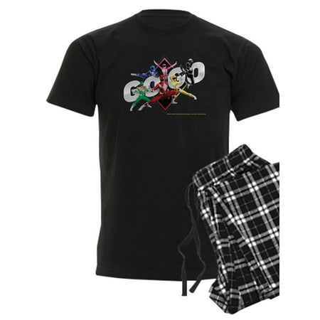 CafePress - Mighty Morphin Power Rangers Go Go - Men s Dark Pajamas