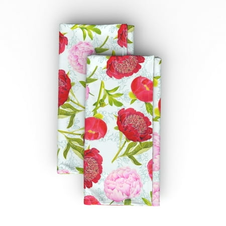 Linen Cotton Canvas Dinner Napkins (Set of 2) - Peony Floral Spring Garden Botanical Colored Pencil Peonybasicrepeatlg Peonies Print Cloth Dinner Napkins by Spoonflower
Linen Cotton Canvas Dinner Napkins (Set of 2) - Peony Floral Spring Garden Botanical Colored Pencil Peonybasicrepeatlg Peonies Print Cloth Dinner Napkins by Spoonflower