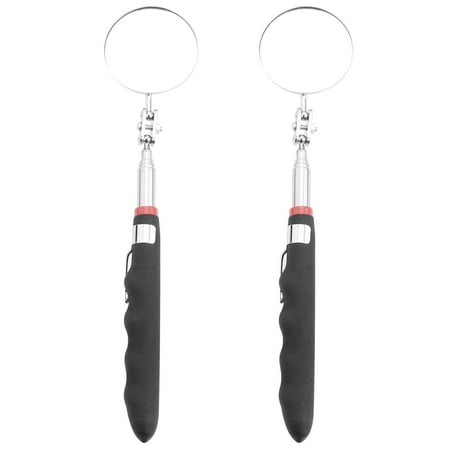 2-Pack Round 2-Inch Telescoping Inspection Mirror Extends Up To 24.5 Inches Black
2-Pack Round 2-Inch Telescoping Inspection Mirror Extends Up To 24.5 Inches Black