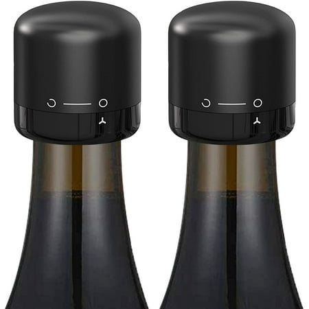 Wine Bottle Stopper Silicone Sealed 2Pack Wine Sealer for Wine Bottles Small Wine Toppers Stopper for Easy Storage Black
Wine Bottle Stopper Silicone Sealed 2Pack Wine Sealer for Wine Bottles Small Wine Toppers Stopper for Easy Storage Black