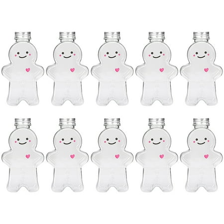 Etereauty 10Pcs Christmas Gingerbread Man Bottles Beverage Bottles Party Candy Jars Gift Packing Bottles
Etereauty 10Pcs Christmas Gingerbread Man Bottles Beverage Bottles Party Candy Jars Gift Packing Bottles