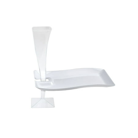 6 W x 9 1/2 L Wave Shape Rectangular White Plastic Cocktail Plates with Cup Hole 10/PK Pack of 3
6 W x 9 1/2 L Wave Shape Rectangular White Plastic Cocktail Plates with Cup Hole 10/PK Pack of 3