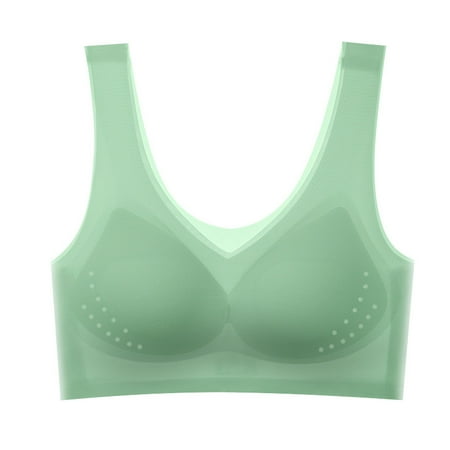 Women s Plus Size Bra Without Steel Ring Seamless Ice Silk Back Bra Underwear1pcs-green
Women s Plus Size Bra Without Steel Ring Seamless Ice Silk Back Bra Underwear1pcs-green