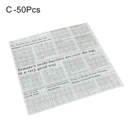 Meizhencang 50Pcs/Set Practical Oil-proof Paper Decorative Easy Cut Food Word Pattern Baking Package Wrappers for Home
Meizhencang 50Pcs/Set Practical Oil-proof Paper Decorative Easy Cut Food Word Pattern Baking Package Wrappers for Home