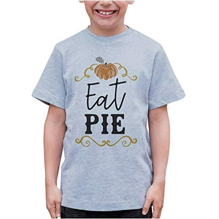 7 ate 9 Apparel Kids Eat Pie T-Shirt Grey