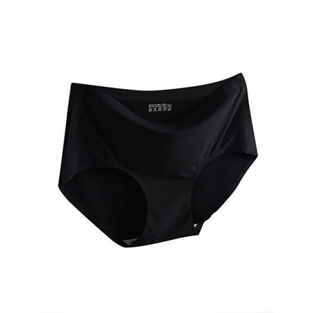 Women One Piece Seamless Cool Silk Panties Briefs Underwear