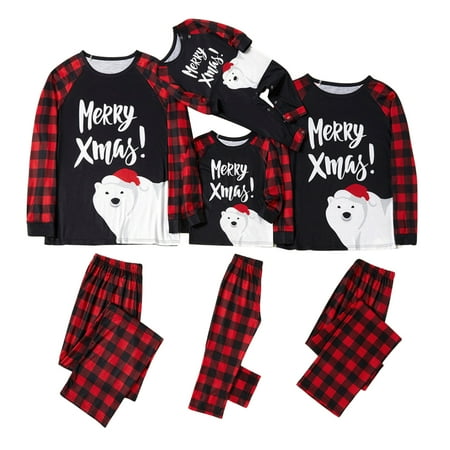 Herdignity Family Matching Xmas Parent-child Pjs Set Polar Bear Letter Print Long Sleeve Round Neck T-shirt Plaid Pants Jumpsuit
Herdignity Family Matching Xmas Parent-child Pjs Set Polar Bear Letter Print Long Sleeve Round Neck T-shirt Plaid Pants Jumpsuit