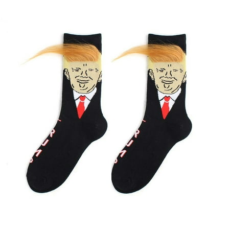 SIEYIO Spoof Funny President Donald Socks with 3D Fake Hair Crew Socks Hip Hop Men Sock
SIEYIO Spoof Funny President Donald Socks with 3D Fake Hair Crew Socks Hip Hop Men Sock