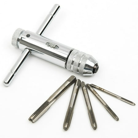 Adjustable M3M8 Steel THandle Ratchet Wrench Tapping Threading Tool with Sliver Hand Screw Tap
Adjustable M3M8 Steel THandle Ratchet Wrench Tapping Threading Tool with Sliver Hand Screw Tap