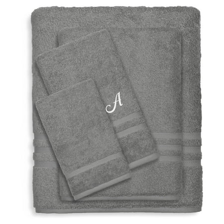Linum Home Textiles Denzi 4 Piece Monogrammed Towel Set