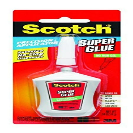 Scotch Super Glue Gel in Precision Applicator, .14 Ounces (AD125)