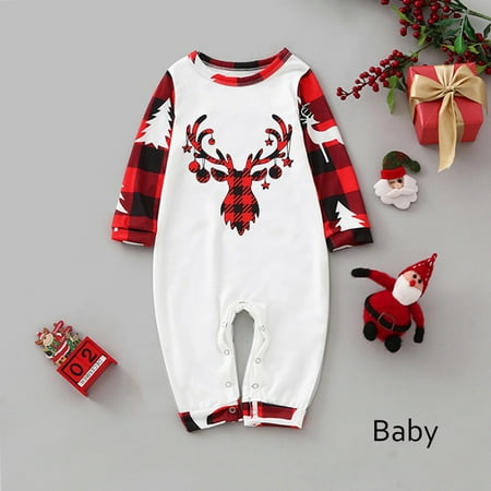 ERTUTUYI Baby Family Christmas Pajamas Cute Christmas Print Pajamas Plaid Holiday Pajamas Set Parent Child Red 9M
ERTUTUYI Baby Family Christmas Pajamas Cute Christmas Print Pajamas Plaid Holiday Pajamas Set Parent Child Red 9M