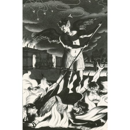 John Miltons Paradise Lost Stretched Canvas - Science Source (24 x 36)