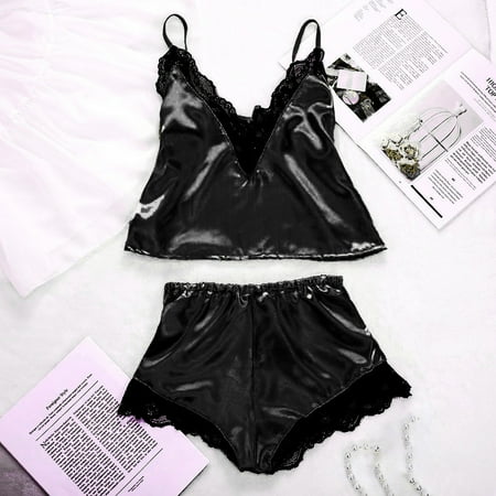 Pxiakgy intimates for women 2PC Lingerie Women Lace Nightdress Nightgown Sleepwear Underwear Set Black + S
Pxiakgy intimates for women 2PC Lingerie Women Lace Nightdress Nightgown Sleepwear Underwear Set Black + S