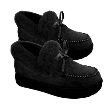 Ladies Slip On Flat Snow Boots Casual Ankle Boots Womens Faux Fur Boots Platform Sneakers Winter Warm Boots BLACK 39
Ladies Slip On Flat Snow Boots Casual Ankle Boots Womens Faux Fur Boots Platform Sneakers Winter Warm Boots BLACK 39