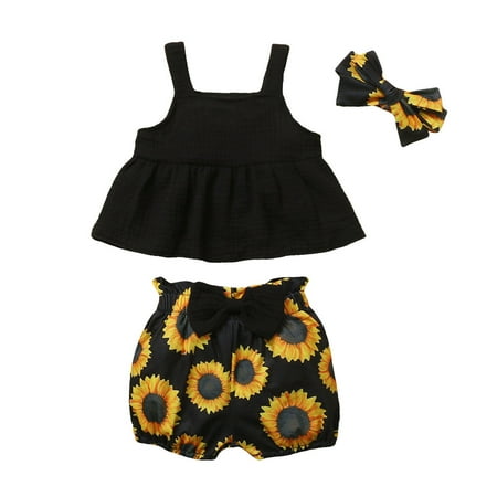 Fesfesfes Infant Baby Girls Sunflower Printed Suspender Tops+Shorts Headbands Outfits
Fesfesfes Infant Baby Girls Sunflower Printed Suspender Tops+Shorts Headbands Outfits