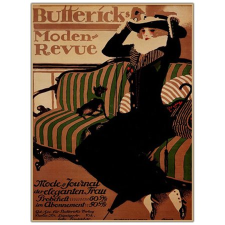 Trademark Fine Art 'Buttericks Moden Revue' Canvas Art - Multi