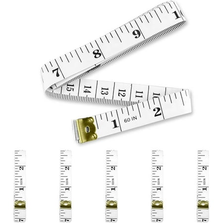 Body Sewing Flexible Ruler 5Pcs Medical Body Measurement 60 inches/150cm Soft Tape Measure Double Scale for Sewing Tailor Cloth Medical Measurement(White)
Body Sewing Flexible Ruler 5Pcs Medical Body Measurement 60 inches/150cm Soft Tape Measure Double Scale for Sewing Tailor Cloth Medical Measurement(White)