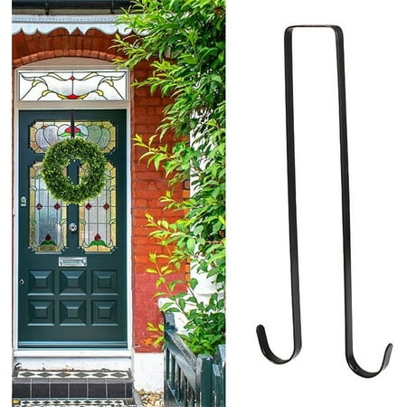 Casewin 15 Inches Double Sided Wreath Hanger Over The Door - Large Wreath Metal Hook for Christmas Wreath Front Door Hanger - Holds 2 Wreaths with This 2 Sided Hanger - Premium Sturdy Metal Black
Casewin 15 Inches Double Sided Wreath Hanger Over The Door - Large Wreath Metal Hook for Christmas Wreath Front Door Hanger - Holds 2 Wreaths with This 2 Sided Hanger - Premium Sturdy Metal Black