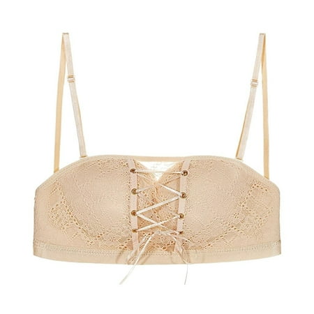 ClodeEU Women Strapless Stealth Bra Wire Free Bra Bandage Brassiere Tira Underwear (Beige 80C)
ClodeEU Women Strapless Stealth Bra Wire Free Bra Bandage Brassiere Tira Underwear (Beige 80C)