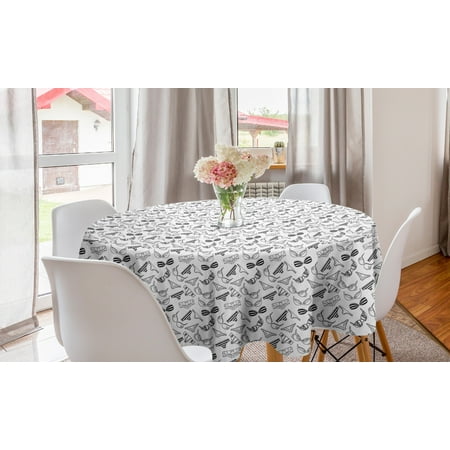 Black and White Round Tablecloth Lingerie Underwear Pattern Bras and Panties Doodle Feminine Fashion Theme Circle Table Cloth Cover for Dining Room Kitchen Decor 60 Black White by Ambesonne
Black and White Round Tablecloth Lingerie Underwear Pattern Bras and Panties Doodle Feminine Fashion Theme Circle Table Cloth Cover for Dining Room Kitchen Decor 60 Black White by Ambesonne