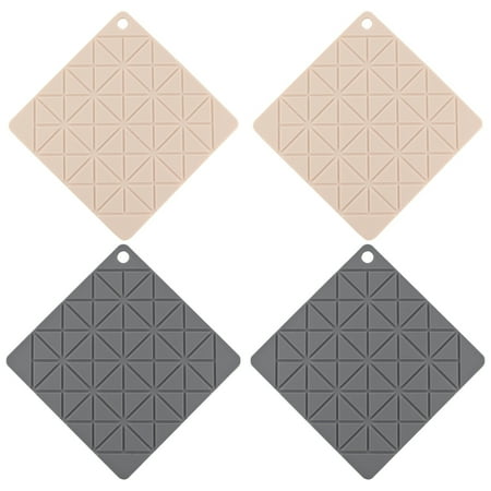 4 Pcs Silicone Placemat Thicken Heat-insulation Mat Anti-skid Pot Mat Square Bowl Mat Plate Pad (Grey + Pink)
4 Pcs Silicone Placemat Thicken Heat-insulation Mat Anti-skid Pot Mat Square Bowl Mat Plate Pad (Grey + Pink)