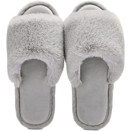CoCopeaunt Women s Open Toe Flat Fluffy Slippers Spa Soft Plush Furry Cozy Slip On Slides House Shoes Indoor Outdoor Warm Comfy
CoCopeaunt Women s Open Toe Flat Fluffy Slippers Spa Soft Plush Furry Cozy Slip On Slides House Shoes Indoor Outdoor Warm Comfy