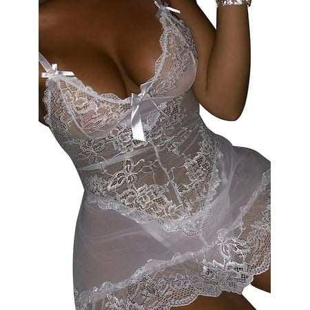 ZNU Sexy Women Lace Lingerie G-String Dress Nightdress Babydoll Nightwear Sleepwear
ZNU Sexy Women Lace Lingerie G-String Dress Nightdress Babydoll Nightwear Sleepwear