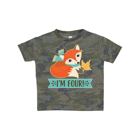 Inktastic 4th Birthday Fox 4 Year Old Gift Toddler Boy or Toddler Girl T-Shirt
Inktastic 4th Birthday Fox 4 Year Old Gift Toddler Boy or Toddler Girl T-Shirt