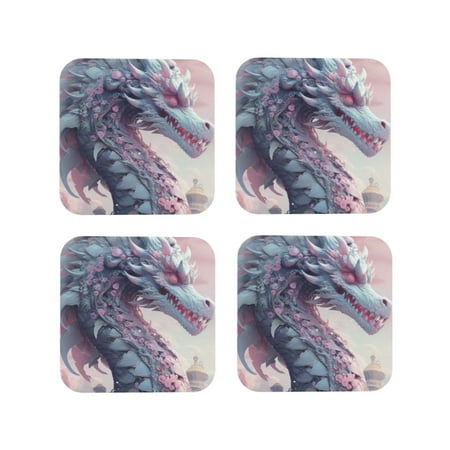 Tideii Dragon1 for Leather Coasters 4 Pieces Anti-fouling and Anti-scalding Decorative Coasters Suitable for Restaurants Kitchens Coffee Shops-Square
Tideii Dragon1 for Leather Coasters 4 Pieces Anti-fouling and Anti-scalding Decorative Coasters Suitable for Restaurants Kitchens Coffee Shops-Square