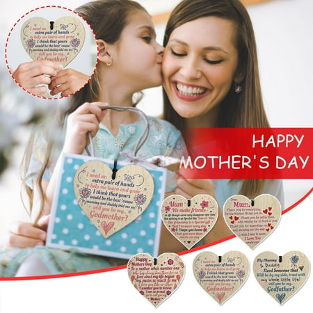 XIAOFFENN New Mother s Day Decorations Wooden Love Pendant The Best-Gift for Mother Clearance
XIAOFFENN New Mother s Day Decorations Wooden Love Pendant The Best-Gift for Mother Clearance