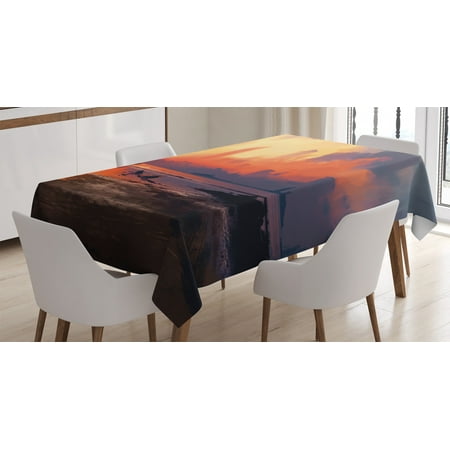 Fantasy World Decor Tablecloth Man on Sandy Beach with City Skyscrapers Skyline Sunset Oil Graphic Rectangular Table Cover for Dining Room Kitchen 52 X 70 Inches Orange Blue by Ambesonne
Fantasy World Decor Tablecloth Man on Sandy Beach with City Skyscrapers Skyline Sunset Oil Graphic Rectangular Table Cover for Dining Room Kitchen 52 X 70 Inches Orange Blue by Ambesonne